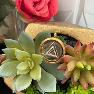 Origami Owl abstract floating locket